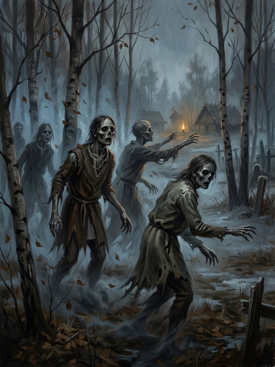Alkanosios vėlės (the hungry dead)