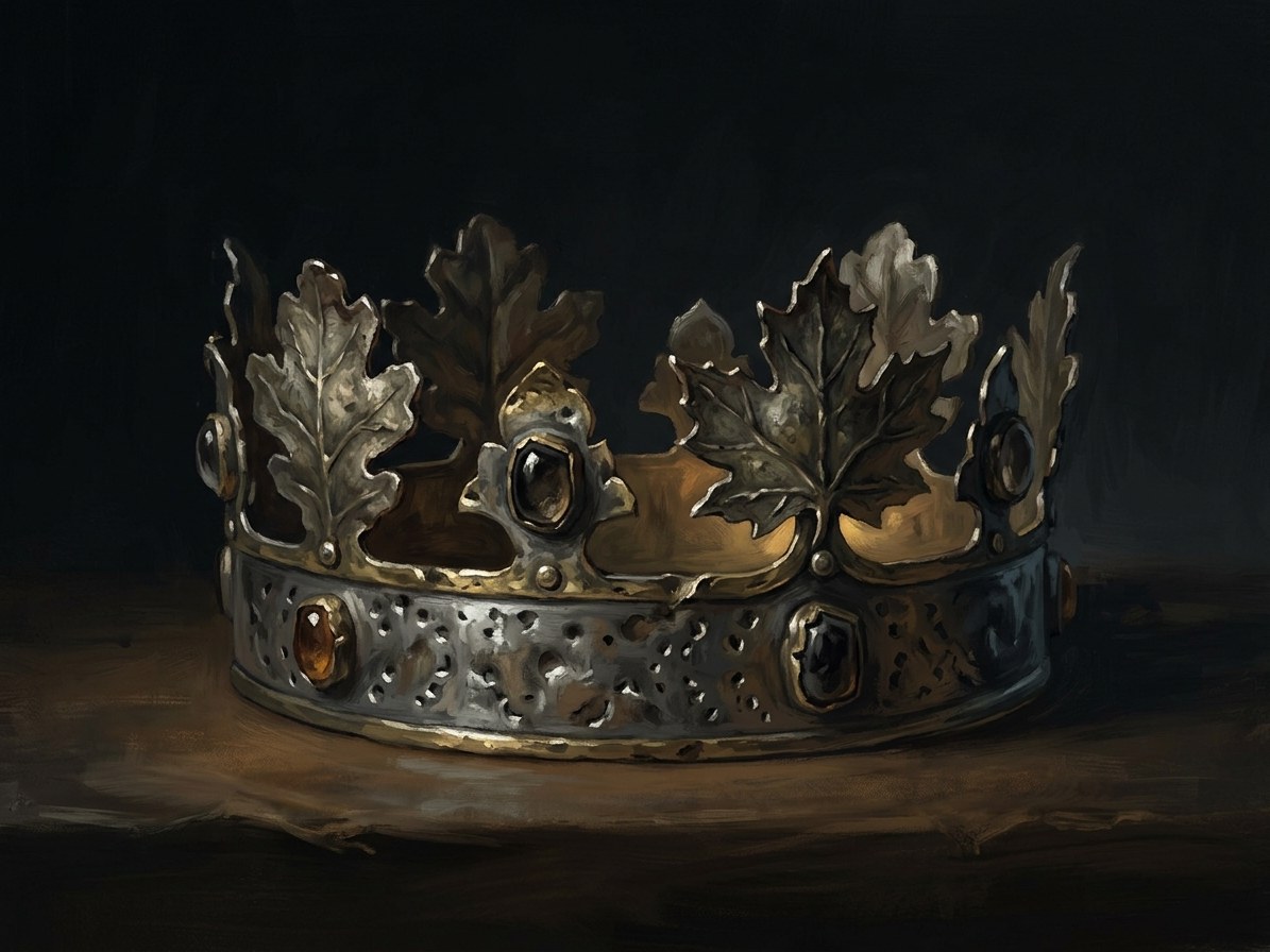 The Lutsk crown (turned to leaves)