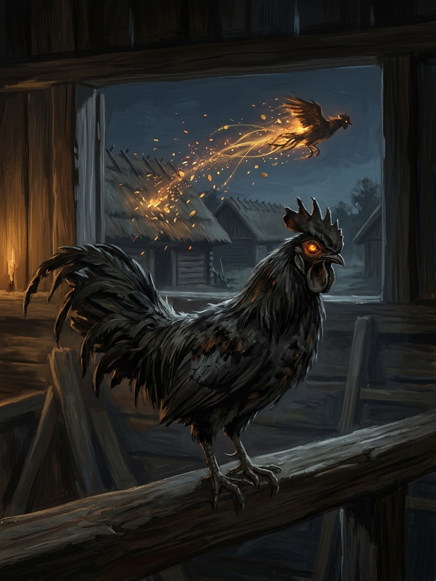 Aitvaras (fire-tailed thief)