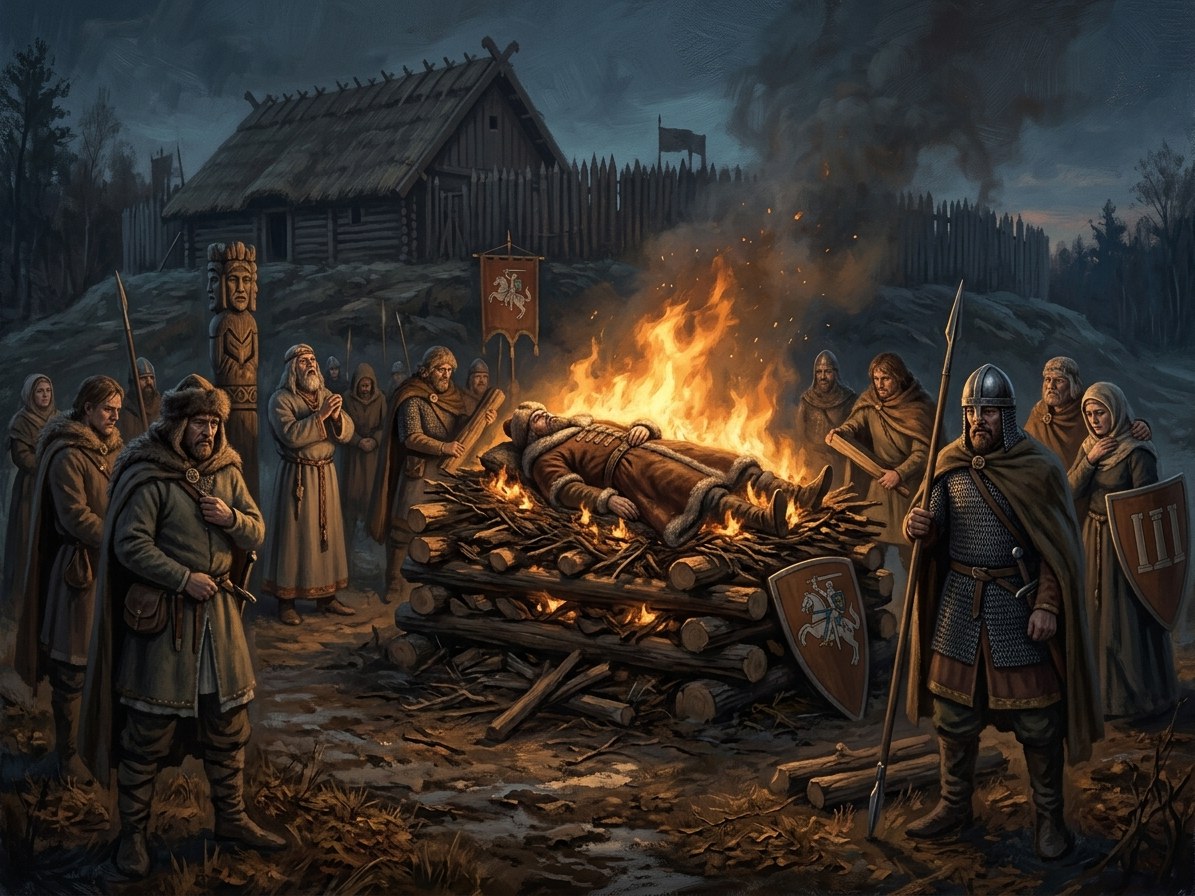 Algirdas dies; cremated