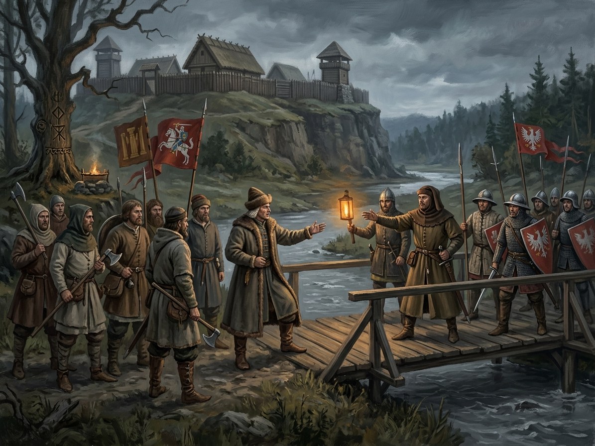 Crown embassy blocked at the Polish border (Aug 1430); Vytautas refuses Henė