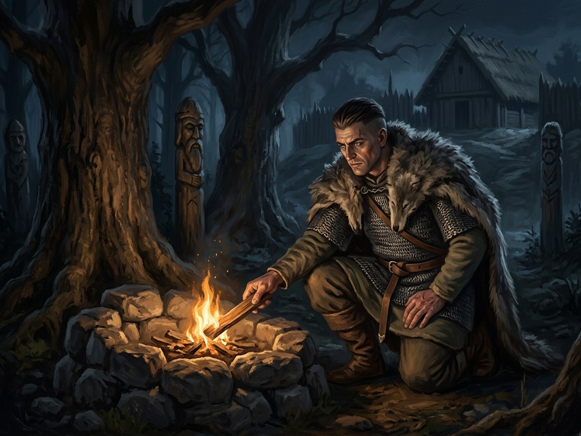 Vytautas secretly lights the Last Flame