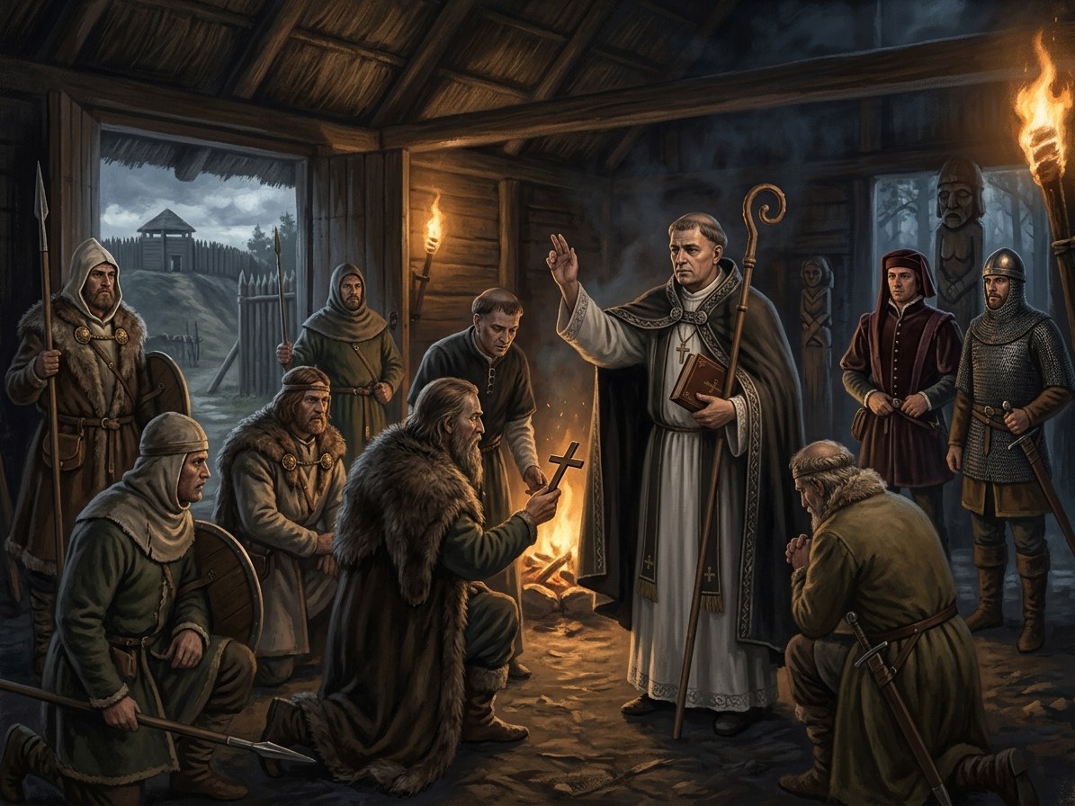 Samogitian bishopric founded at Medininkai