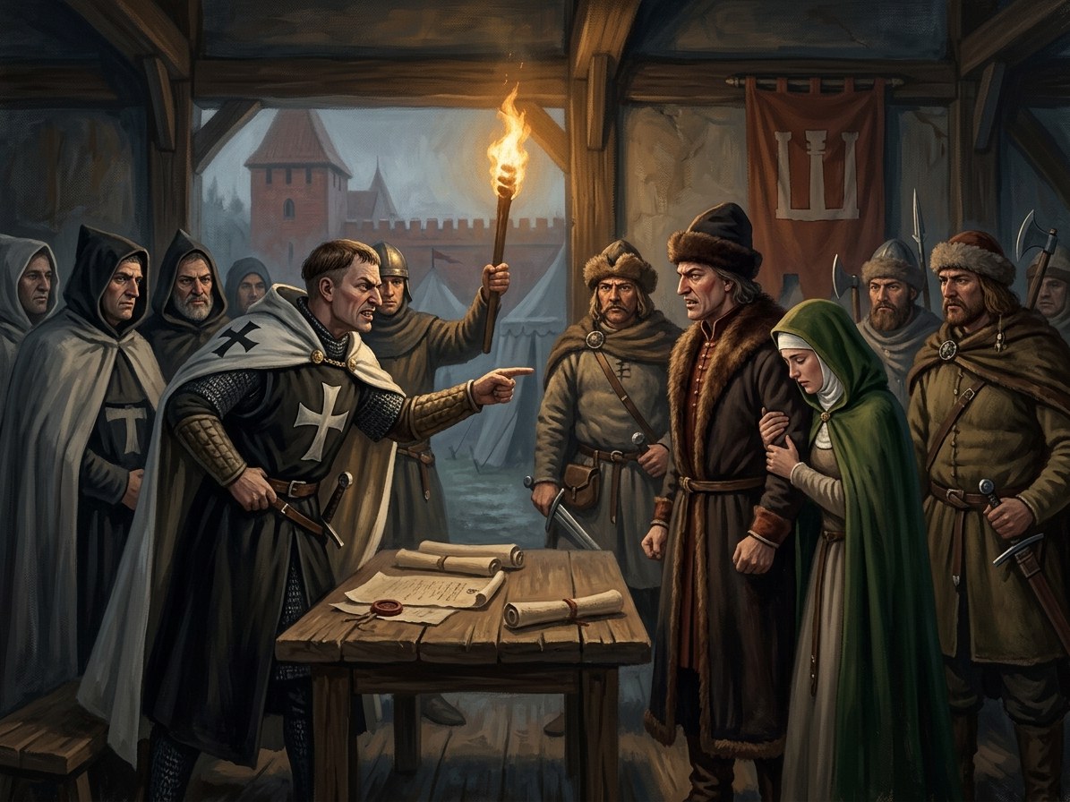 Peace of Raciąż; Marquard insults Birutė