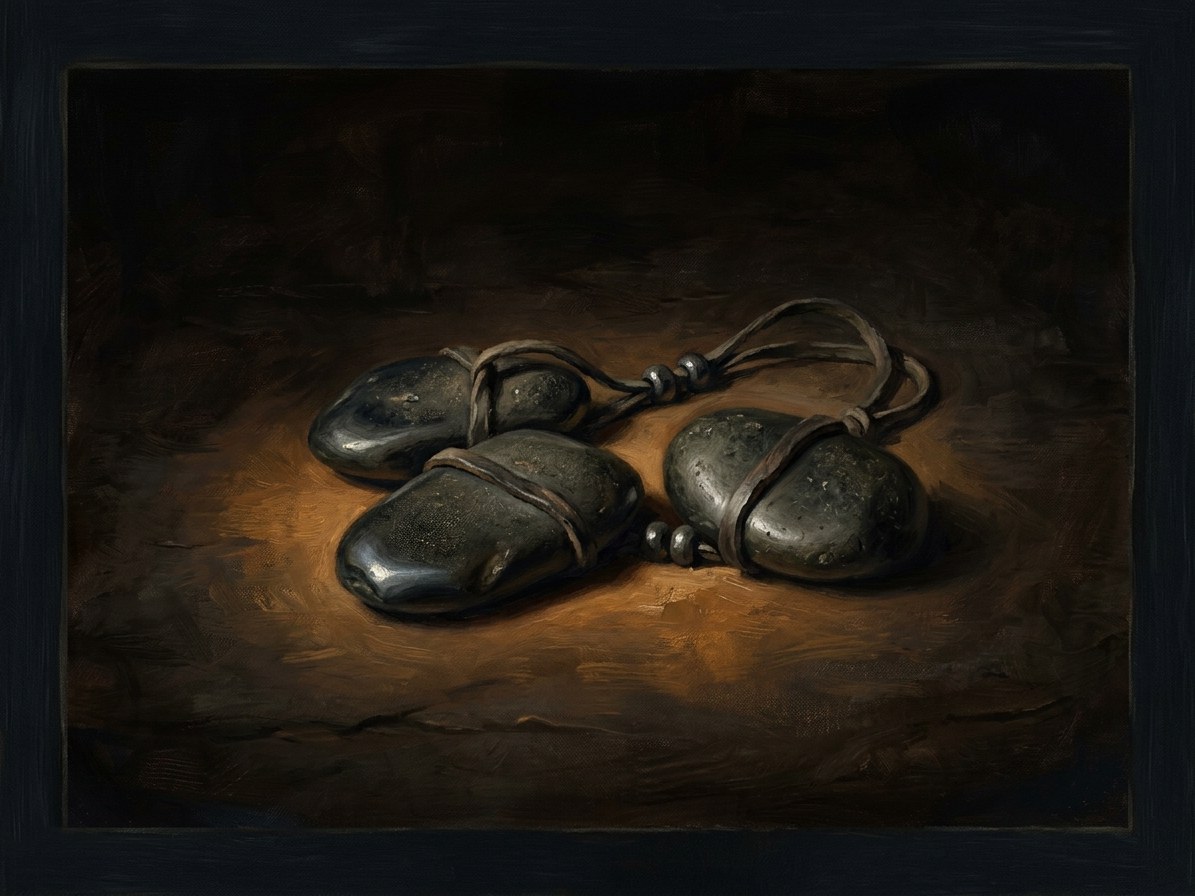 Henė's three black stones